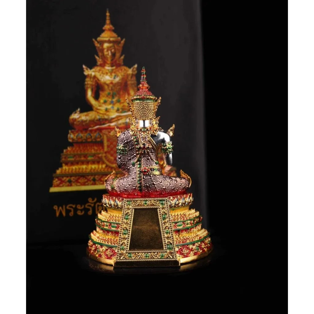 Exquisite Thailand Ratna Buddha Figurine Amulet for Car and Home Altar
