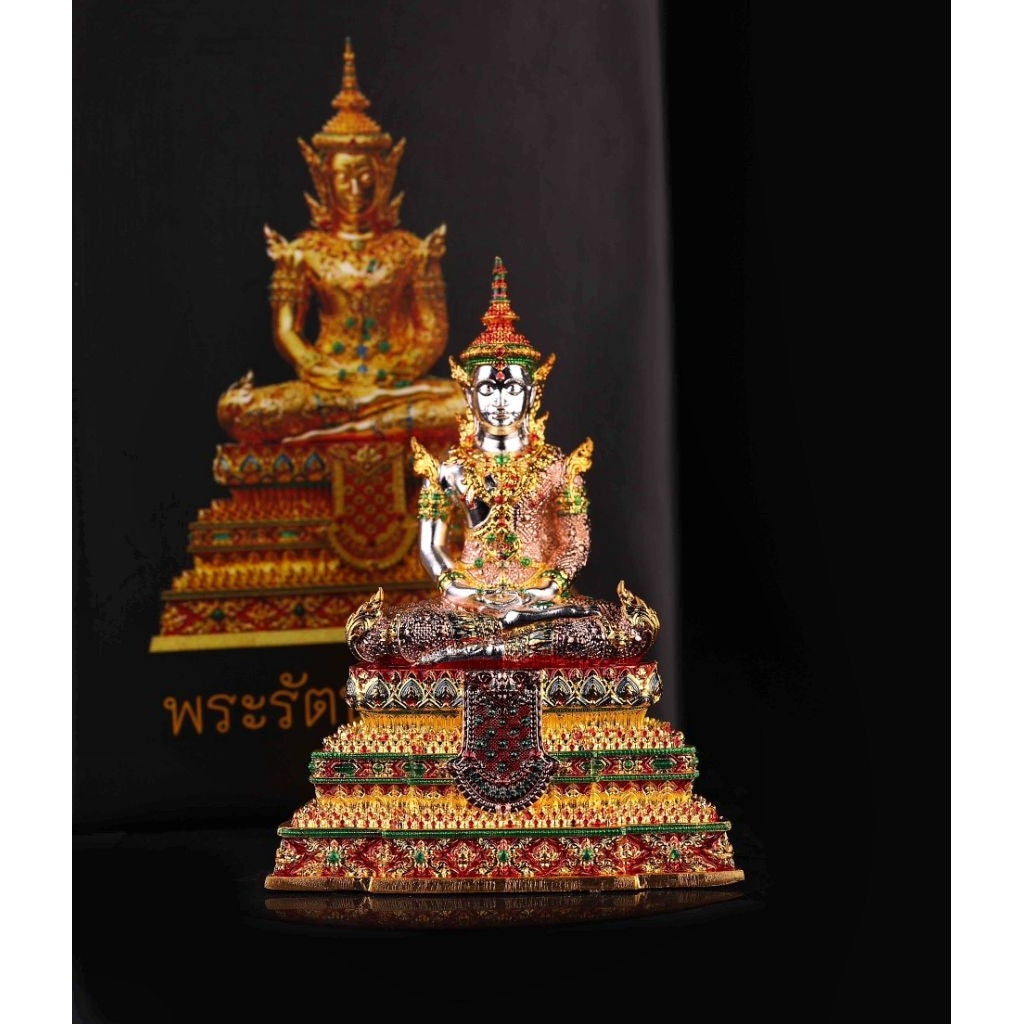 Exquisite Buddha Figurine Thailand Ratna Buddha Amulet for Car & Home Altar Default Title