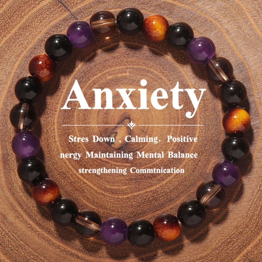 💜 Exquisite Natural Stone Tiger’s Eye & Purple Crystal Beaded Bracelets – Luxury Women’s Jewelry | Cadeau Femmes Pulseras