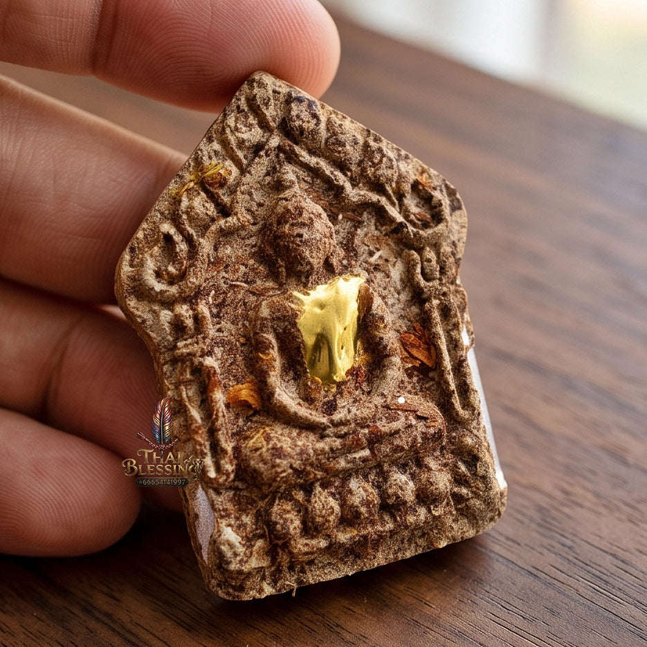 Extreme Charm Wealth Lucky Fortune Sacred Khun Phaen Pa Cha Da Herb Amulet Cased Luang Poo Mian Wat Chaniang Wanaram Buri Ram Thai Collectible Thai Blessing Co By RURUECHA