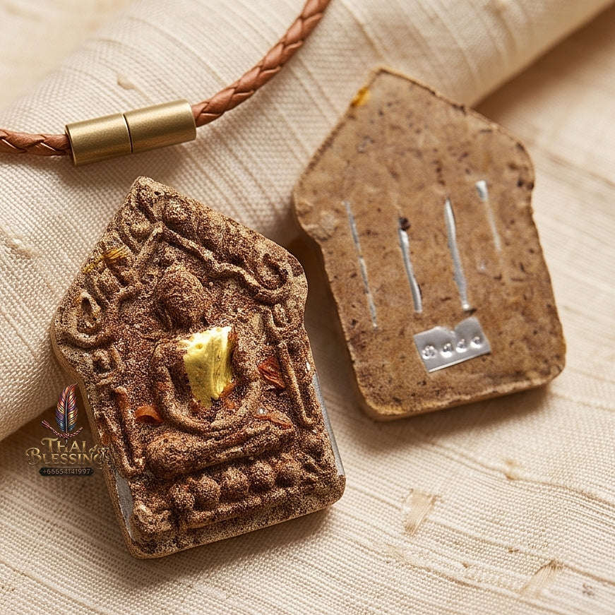 Extreme Charm Wealth Lucky Fortune Sacred Khun Phaen Pa Cha Da Herb Amulet Cased Luang Poo Mian Wat Chaniang Wanaram Buri Ram Thai Collectible Thai Blessing Co By RURUECHA