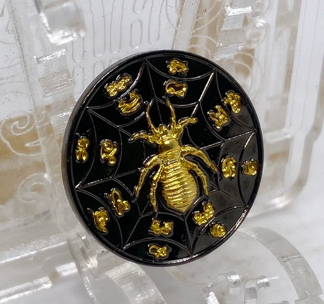 🕷️ “Mega Fortune Spider Coin – Great Wealth & Tycoon Luck Medallion by Khru Ba Baeng, Wat Ban Tanod, Nakhon Ratchasima” Black Gold