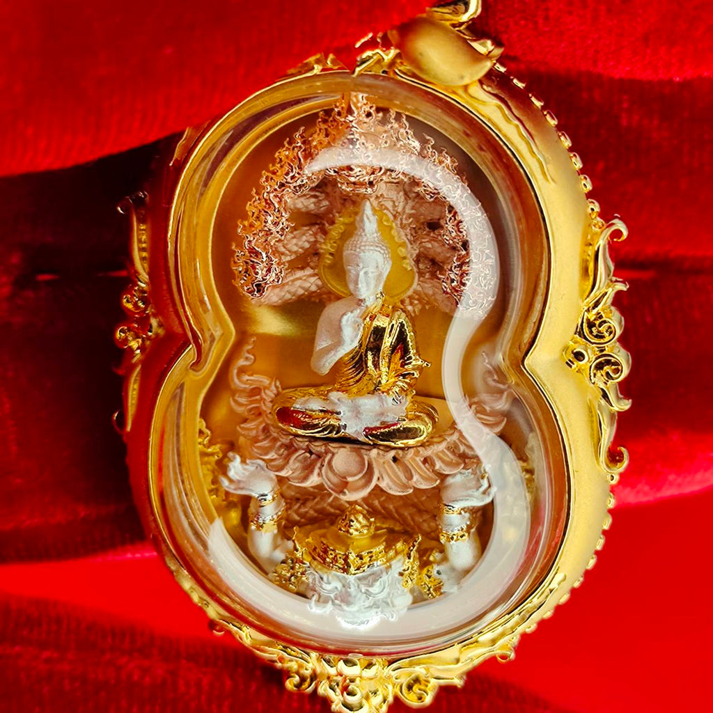 Command Naga King's Power with Phra Nak Prok Theva Nakarat by LP Kee for Ultimate Protection, Authority & Wealth