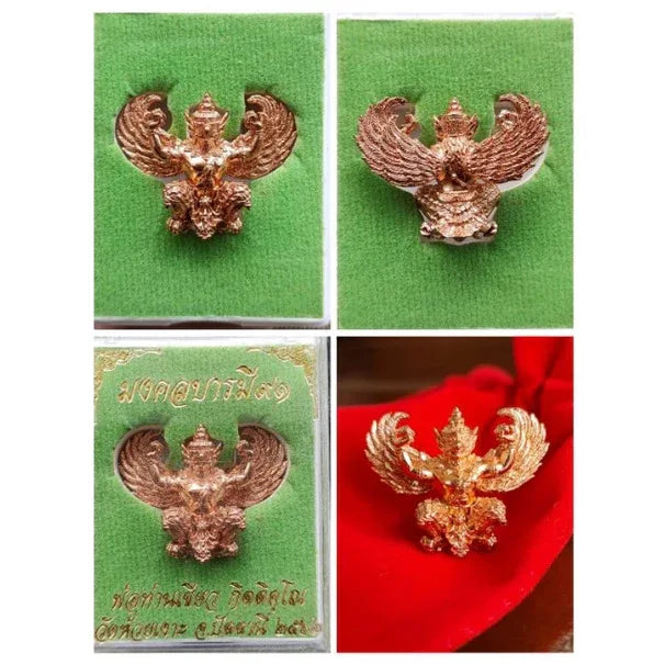 🦅 THE CELESTIAL CONQUEROR: PHYA KRUT ✨ The Sovereign Garuda: Por Tan Khiao "Mongkol Baramee 91" – The Symbol of Supreme Authority & Invincible Protection copper