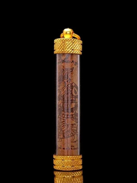 🔮 Borom Kru Pu Lersi Narot (The Great Hermit Master) - 2024 Edition: Luang Pu Maen, Samnak Song Khao Chan – Master of Magic, Wealth & Protection Rishi Walking in the Forest amulet