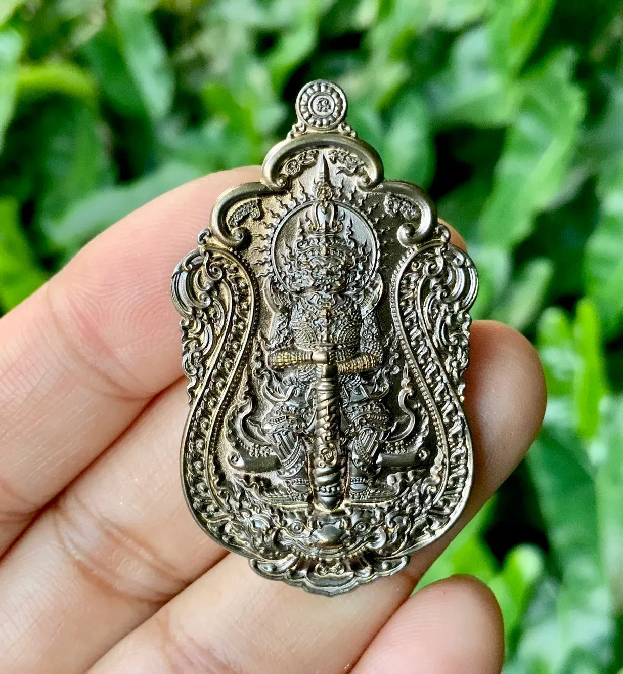 👹 Thao Wessuwan Coin "Thep Prathan Porn" (God's Blessing) - Satta Loha Alpaca Mask Edition: Luang Phor Suchart, Wat Sila Dok Mai – Wealth & Protection from Bad Luck