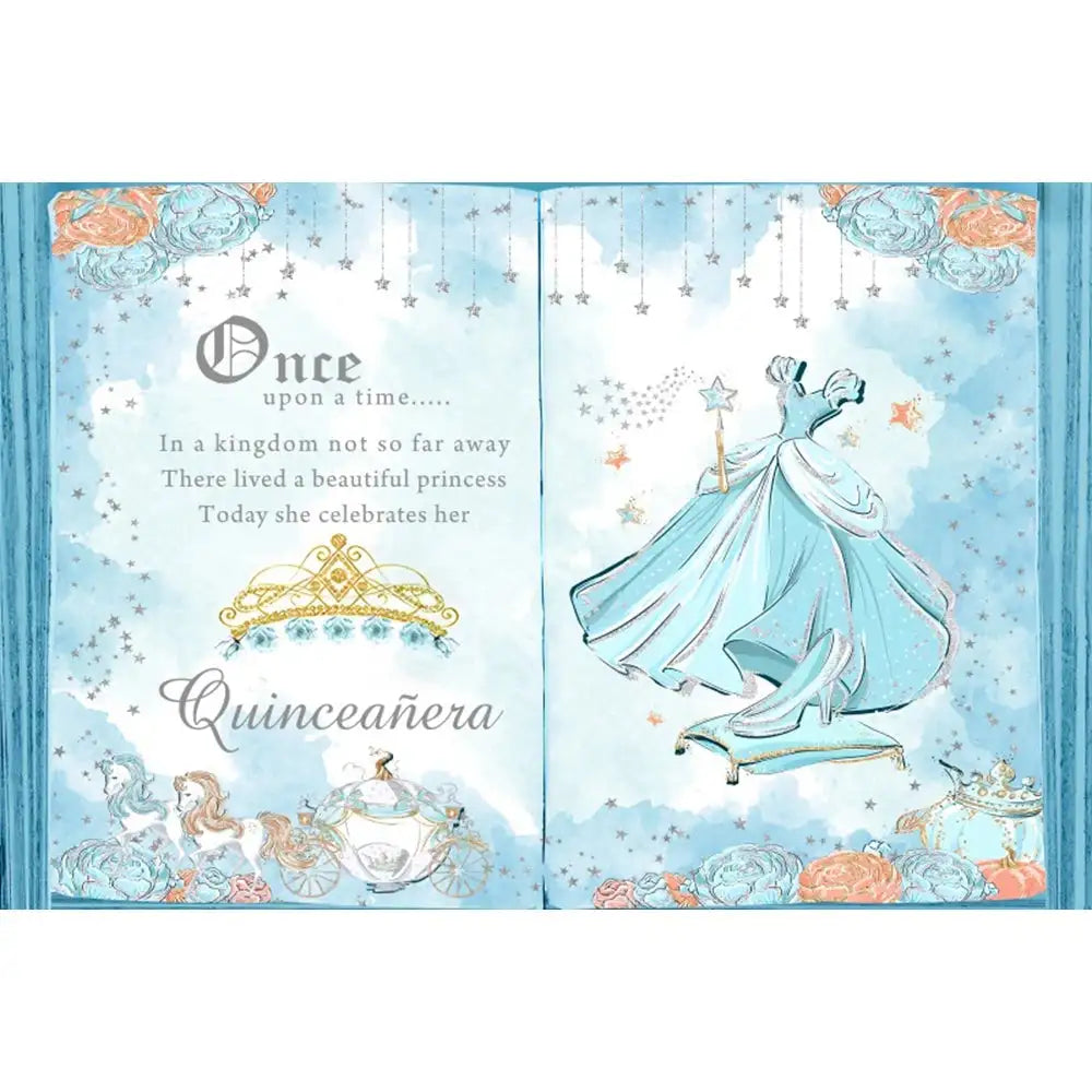 🏰 Fairy Tale Photography Backdrop – Magical Castle & Floral Theme for Weddings, Birthdays & Parties MX1897