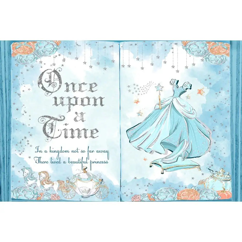 🏰 Fairy Tale Photography Backdrop – Magical Castle & Floral Theme for Weddings, Birthdays & Parties MX1898