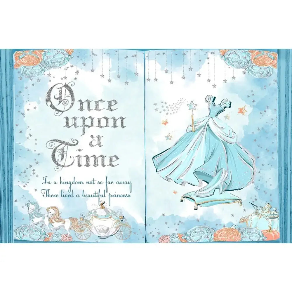 🏰 Fairy Tale Photography Backdrop – Magical Castle & Floral Theme for Weddings, Birthdays & Parties MX1898