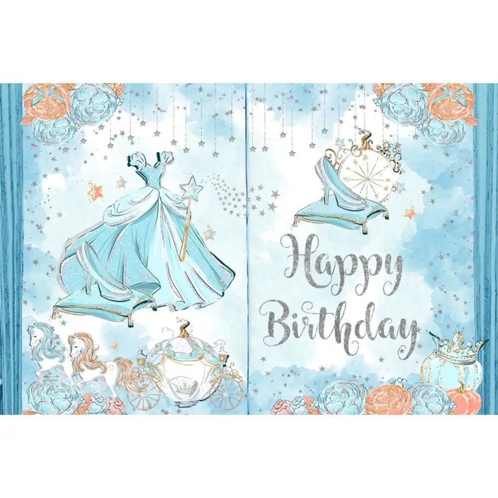 🏰 Fairy Tale Photography Backdrop – Magical Castle & Floral Theme for Weddings, Birthdays & Parties MX1895