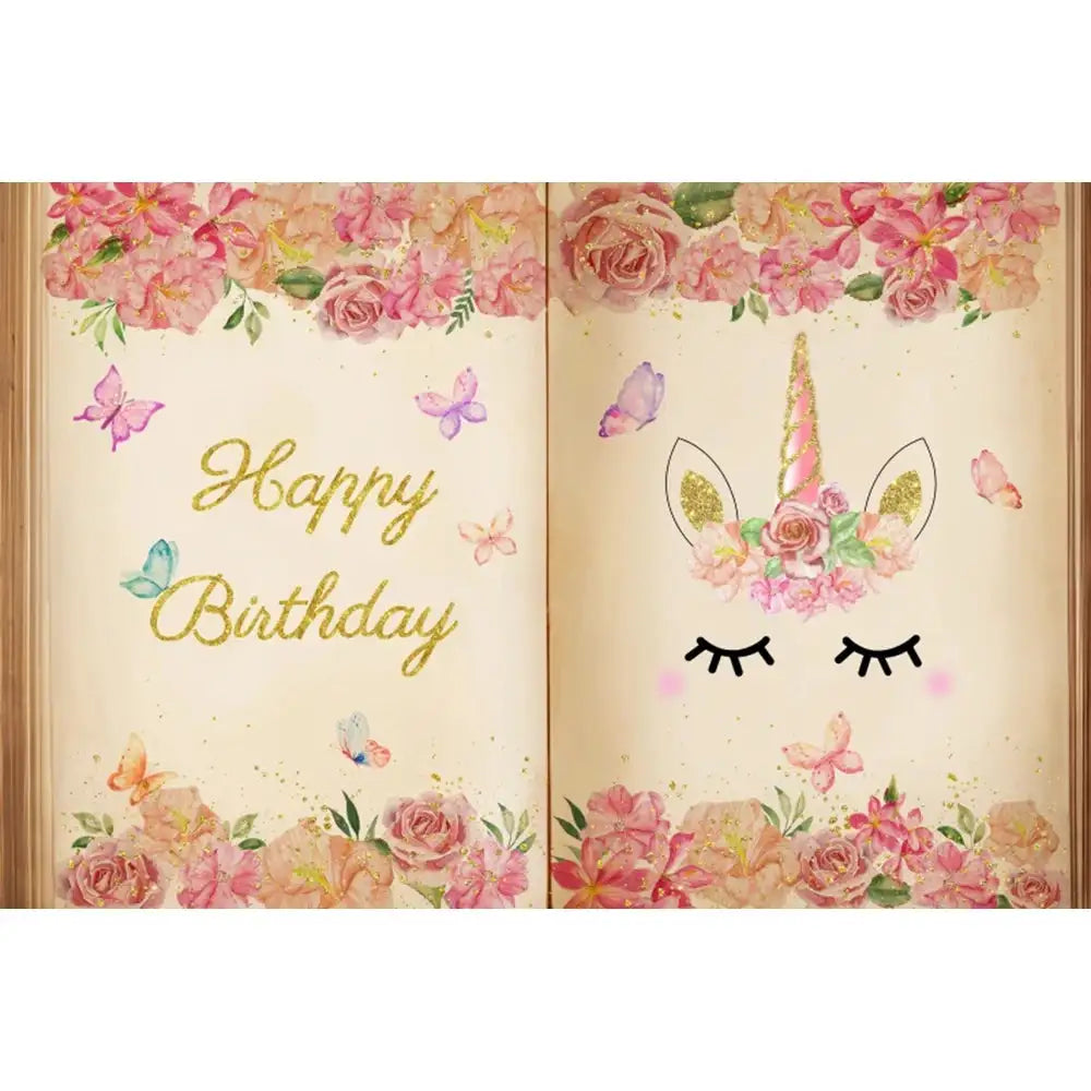 🏰 Fairy Tale Photography Backdrop – Magical Castle & Floral Theme for Weddings, Birthdays & Parties MX1872