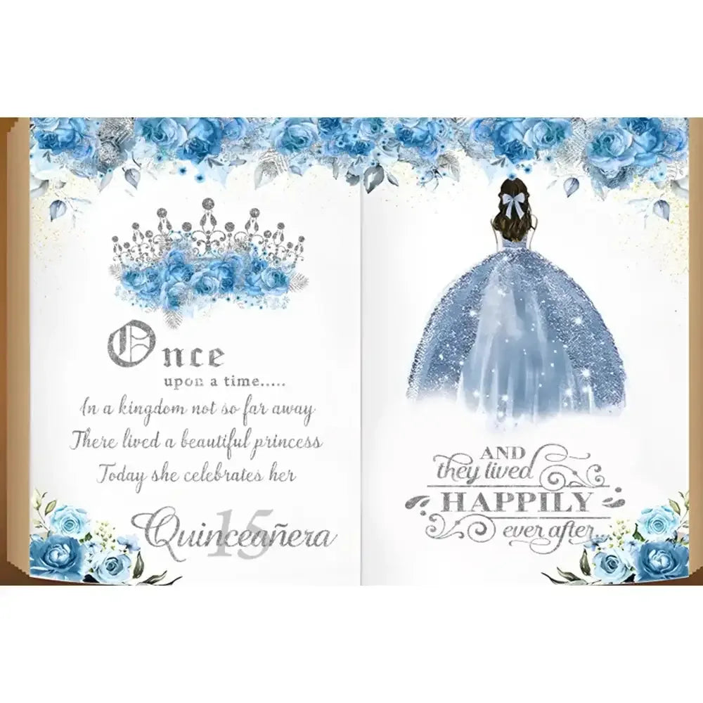 🏰 Fairy Tale Photography Backdrop – Magical Castle & Floral Theme for Weddings, Birthdays & Parties MX1893