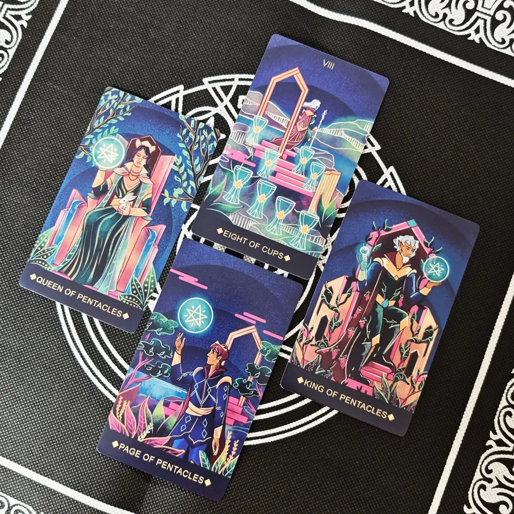 🃏 Fantome Tarot Deck 12x7 cm – 78-Card Deluxe Tarot with Paper Manual, Multidimensional Spiritual Guidance Game