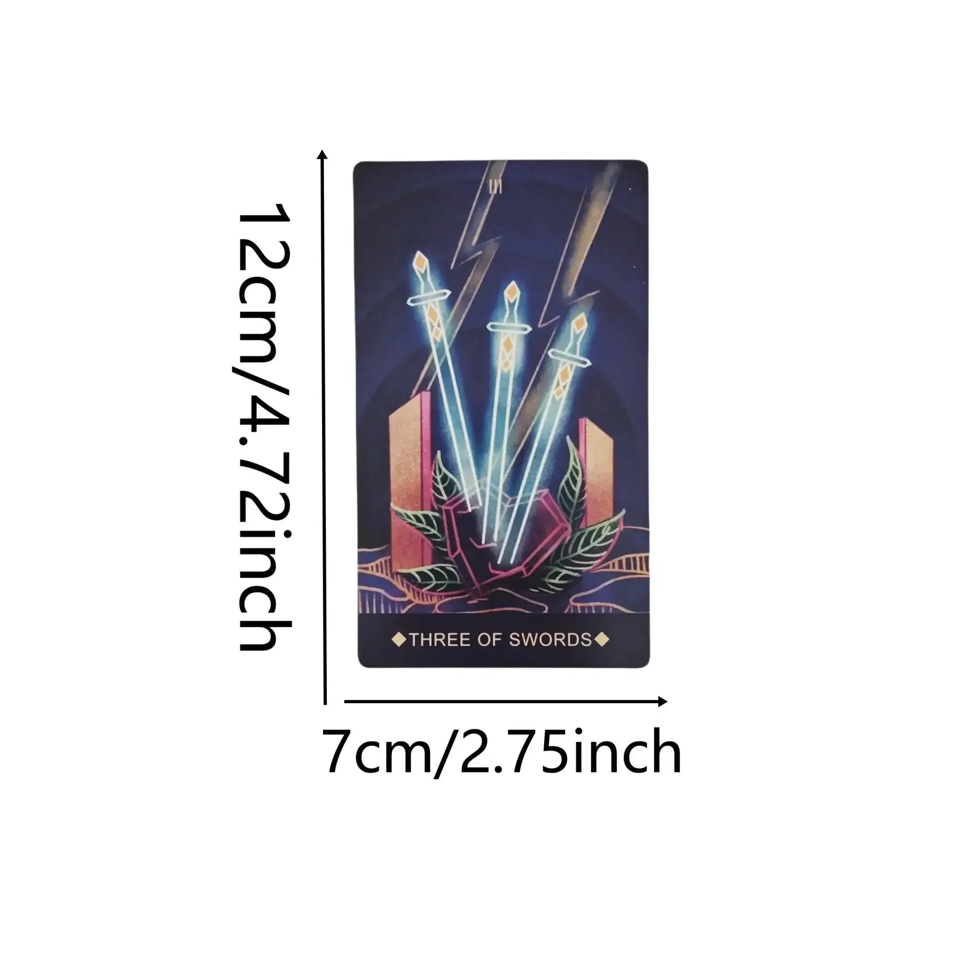 🃏 Fantome Tarot Deck 12x7 cm – 78-Card Deluxe Tarot with Paper Manual, Multidimensional Spiritual Guidance Game