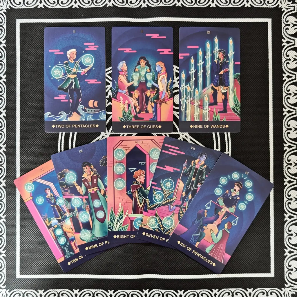 🃏 Fantome Tarot Deck 12x7 cm – 78-Card Deluxe Tarot with Paper Manual, Multidimensional Spiritual Guidance Game