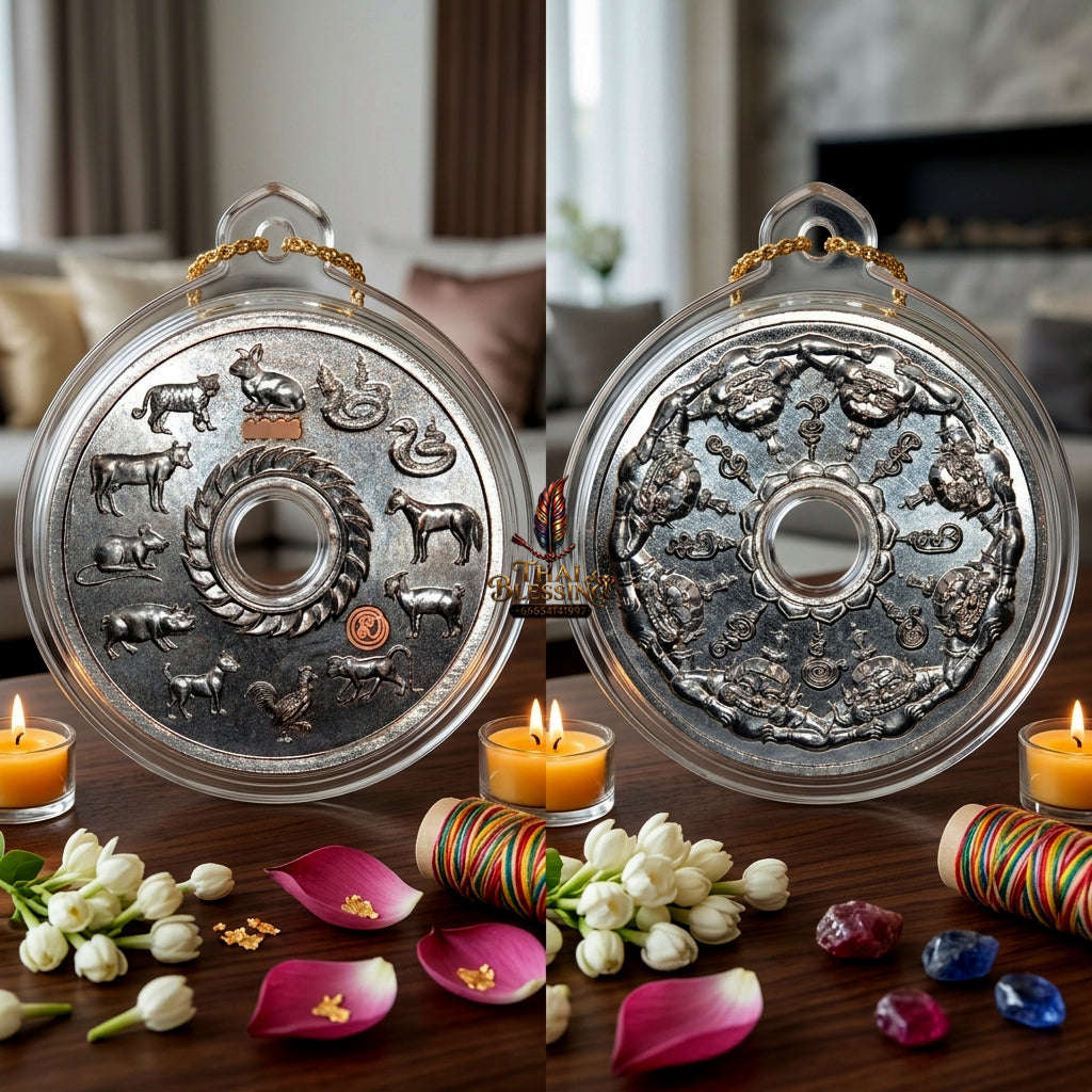 ✨ [Fate-Stabilizer] Sacred Phra Rahu "Wealth-Magnet" Antique Copper Coin – Master-Blessed by Phra Achan Prasut, Wat Nai Tao (Exclusive 2026 Success Token) Thai Blessing Co By RURUECHA
