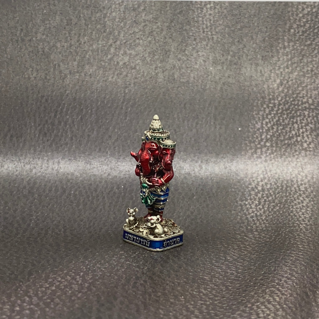 Ganesha 3-Headed Amulet – Maha Baramee Edition by Luang Pho Phat, Wat Huai Duan
