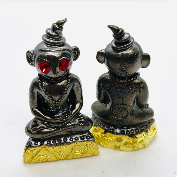🕉️ Charming Phaya Ngang "Love & Wealth" Masterpiece: Sacred Thai Amulet by Lersi Somdej (Kruba Dech) – Authentic Sorcery from Lampang Cemetery Bronze base brass