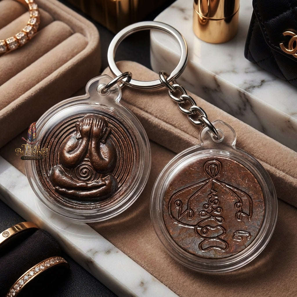 ✨ 🛡️ First-Edition Crab-Brown Patinated Bronze Met Kadum Pidta Sacred Amulet – Ultimate Guardian for Extreme Wealth Attraction, Impenetrable Protection, and Business Luck 🛡️ ✨ Thai Blessing Co By RURUECHA
