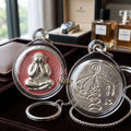 ✨ 🛡️ First-Edition Silver-Plated and Color-Enamelled Bronze Met Kadum Pidta Sacred Amulet – Ultimate Guardian for Extreme Wealth Attraction, Impenetrable Protection, and Business Luck 🛡️ ✨ Thai Blessing Co By RURUECHA
