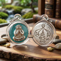 ✨ 🛡️ First-Edition Silver-Plated and Color-Enamelled Bronze Met Kadum Pidta Sacred Amulet – Ultimate Guardian for Extreme Wealth Attraction, Impenetrable Protection, and Business Luck 🛡️ ✨ Thai Blessing Co By RURUECHA