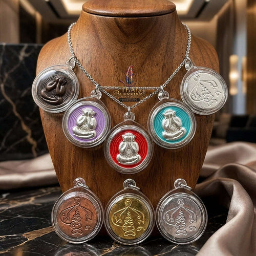 ✨ 🛡️ First-Edition Silver-Plated and Color-Enamelled Bronze Met Kadum Pidta Sacred Amulet – Ultimate Guardian for Extreme Wealth Attraction, Impenetrable Protection, and Business Luck 🛡️ ✨ Thai Blessing Co By RURUECHA