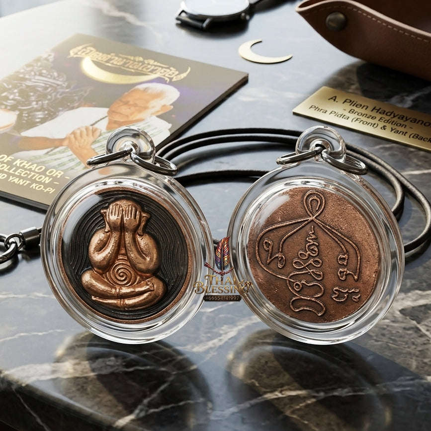 ✨ 🛡️ First-Edition Triple-Set Two-Tone 2K Plated Met Kadum Pidta Sacred Amulets – Ultimate Guardian Trio for Extreme Wealth Attraction, Impenetrable Protection, and Business Luck 🛡️ ✨ Thai Blessing Co By RURUECHA