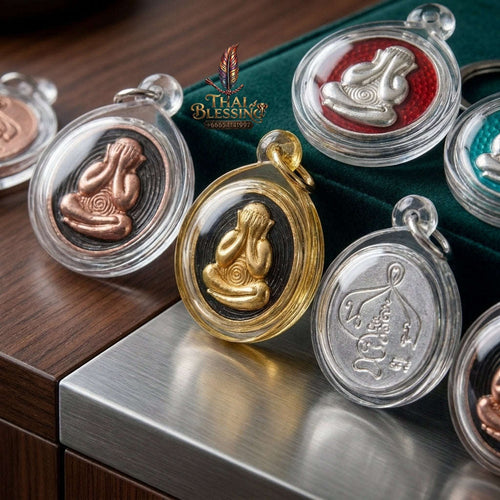 ✨ 🛡️ First-Edition Triple-Set Two-Tone 2K Plated Met Kadum Pidta Sacred Amulets – Ultimate Guardian Trio for Extreme Wealth Attraction, Impenetrable Protection, and Business Luck 🛡️ ✨ Thai Blessing Co By RURUECHA