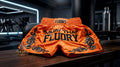 🥊 FLUORY Professional Muay Thai Shorts - High-Performance Polyester Training Trunks for Men, Women & Kids - Quick-Dry Breathable Kickboxing Gear - Advanced Combat Sports Apparel for MMA & Boxing Excellence