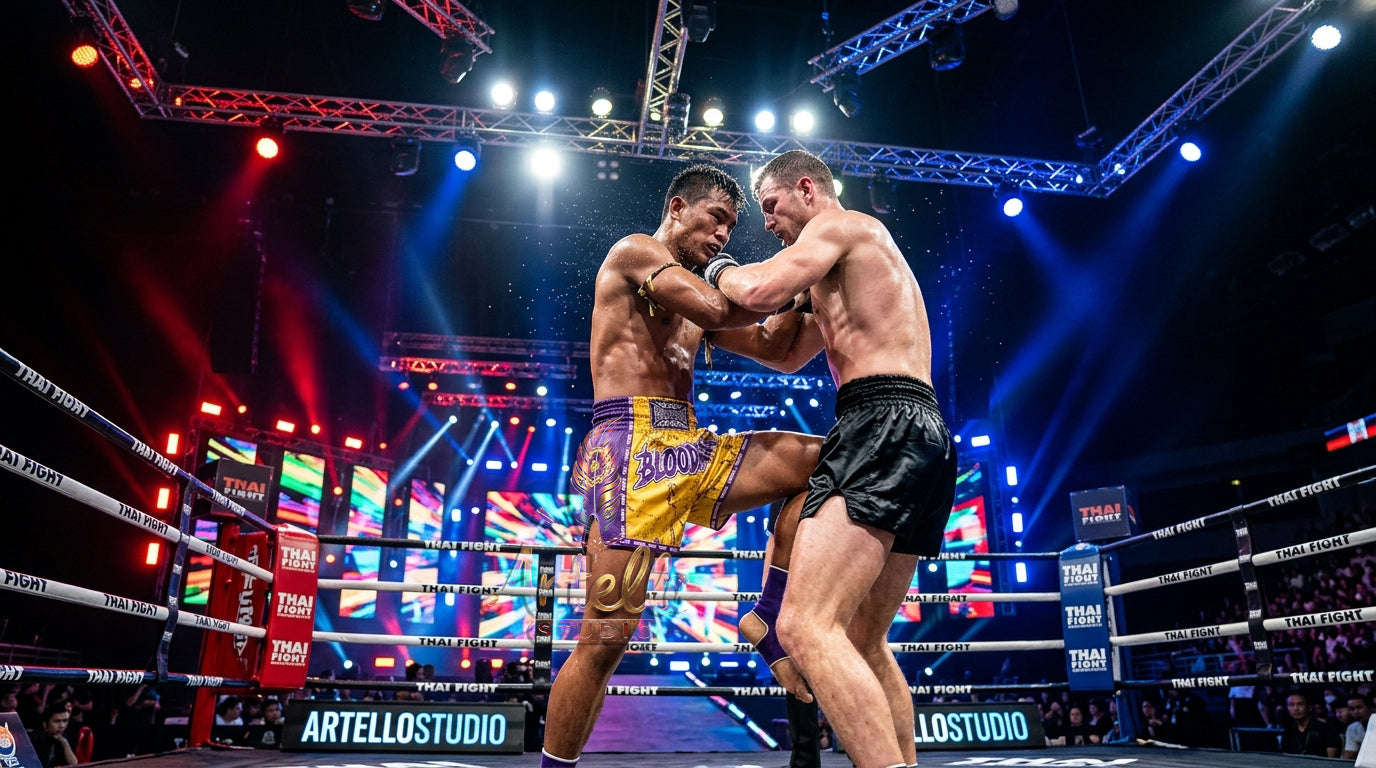 🥊 FLUORY Professional Muay Thai Shorts - High-Performance Polyester Training Trunks for Men, Women & Kids - Quick-Dry Breathable Kickboxing Gear - Advanced Combat Sports Apparel for MMA & Boxing Excellence