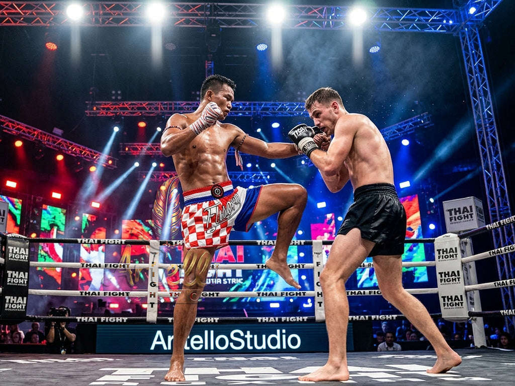 🥊 FLUORY Professional Muay Thai Shorts - High-Performance Polyester Training Trunks for Men, Women & Kids - Quick-Dry Breathable Kickboxing Gear - Advanced Combat Sports Apparel for MMA & Boxing Excellence