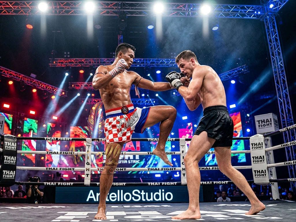 🥊 FLUORY Professional Muay Thai Shorts - High-Performance Polyester Training Trunks for Men, Women & Kids - Quick-Dry Breathable Kickboxing Gear - Advanced Combat Sports Apparel for MMA & Boxing Excellence