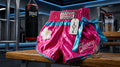 🥊 FLUORY Professional Muay Thai Shorts - High-Performance Polyester Training Trunks for Men, Women & Kids - Quick-Dry Breathable Kickboxing Gear - Advanced Combat Sports Apparel for MMA & Boxing Excellence