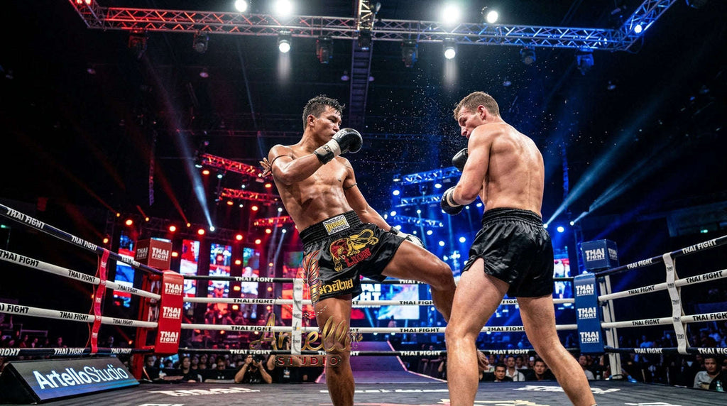 🥊 FLUORY Professional Muay Thai Shorts - High-Performance Polyester Training Trunks for Men, Women & Kids - Quick-Dry Breathable Kickboxing Gear - Advanced Combat Sports Apparel for MMA & Boxing Excellence