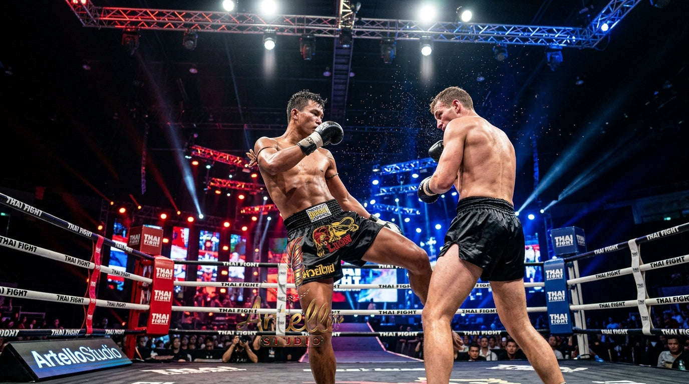 🥊 FLUORY Professional Muay Thai Shorts - High-Performance Polyester Training Trunks for Men, Women & Kids - Quick-Dry Breathable Kickboxing Gear - Advanced Combat Sports Apparel for MMA & Boxing Excellence