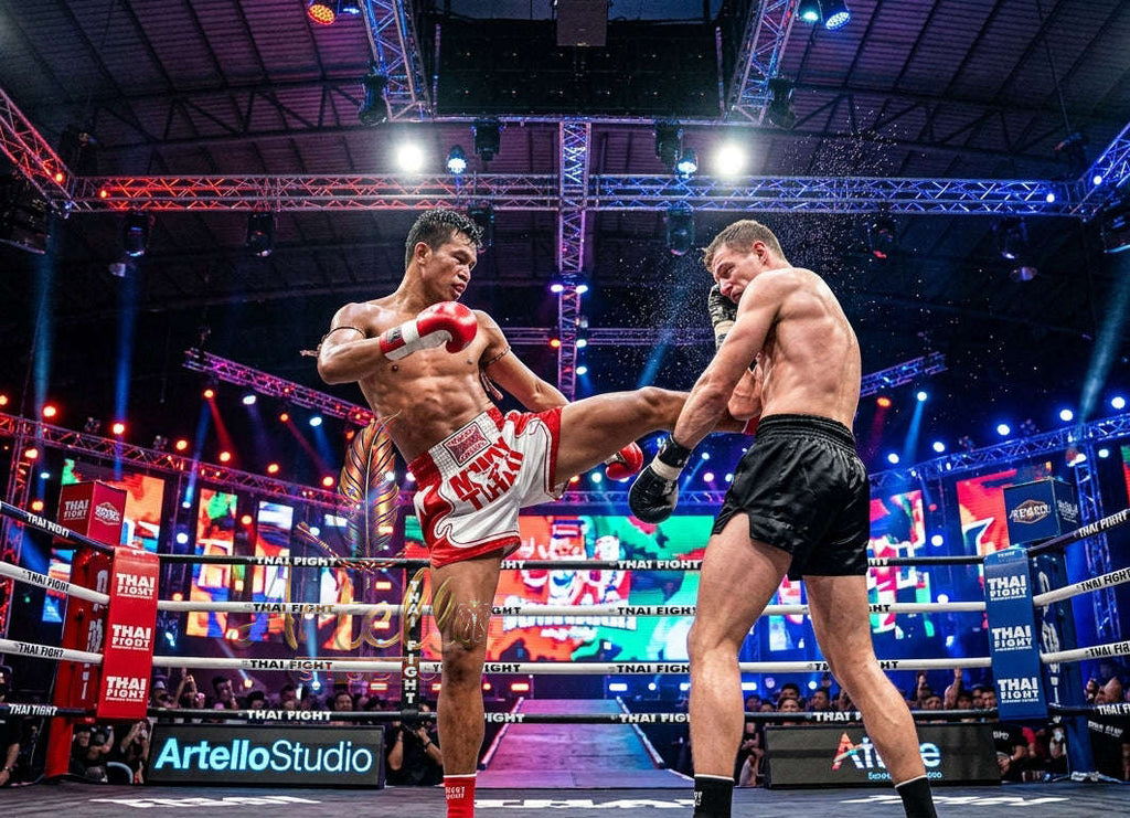 🥊 FLUORY Professional Muay Thai Shorts - High-Performance Polyester Training Trunks for Men, Women & Kids - Quick-Dry Breathable Kickboxing Gear - Advanced Combat Sports Apparel for MMA & Boxing Excellence