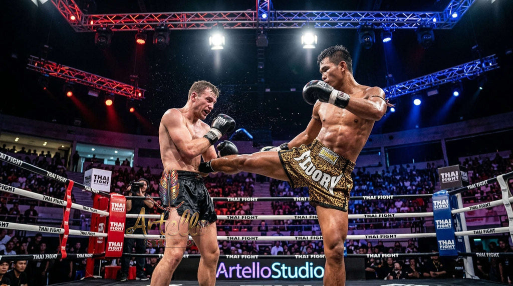 🥊 FLUORY Professional Muay Thai Shorts - High-Performance Polyester Training Trunks for Men, Women & Kids - Quick-Dry Breathable Kickboxing Gear - Advanced Combat Sports Apparel for MMA & Boxing Excellence