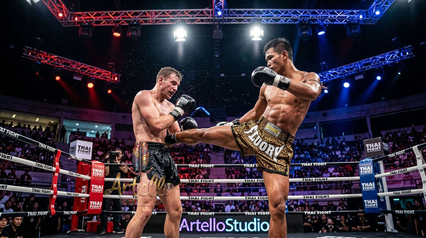 🥊 FLUORY Professional Muay Thai Shorts - High-Performance Polyester Training Trunks for Men, Women & Kids - Quick-Dry Breathable Kickboxing Gear - Advanced Combat Sports Apparel for MMA & Boxing Excellence