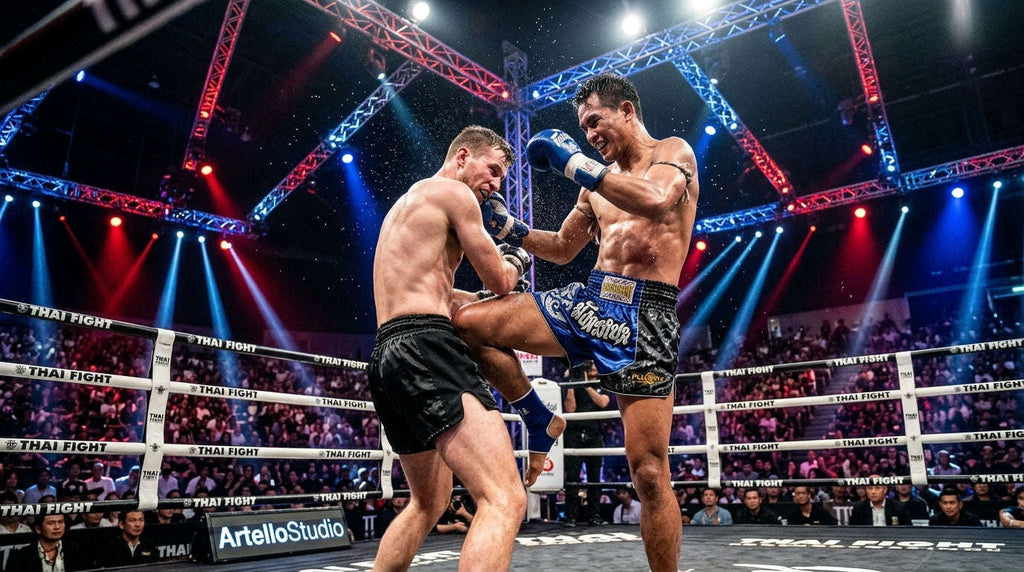 🥊 FLUORY Professional Muay Thai Shorts - High-Performance Polyester Training Trunks for Men, Women & Kids - Quick-Dry Breathable Kickboxing Gear - Advanced Combat Sports Apparel for MMA & Boxing Excellence