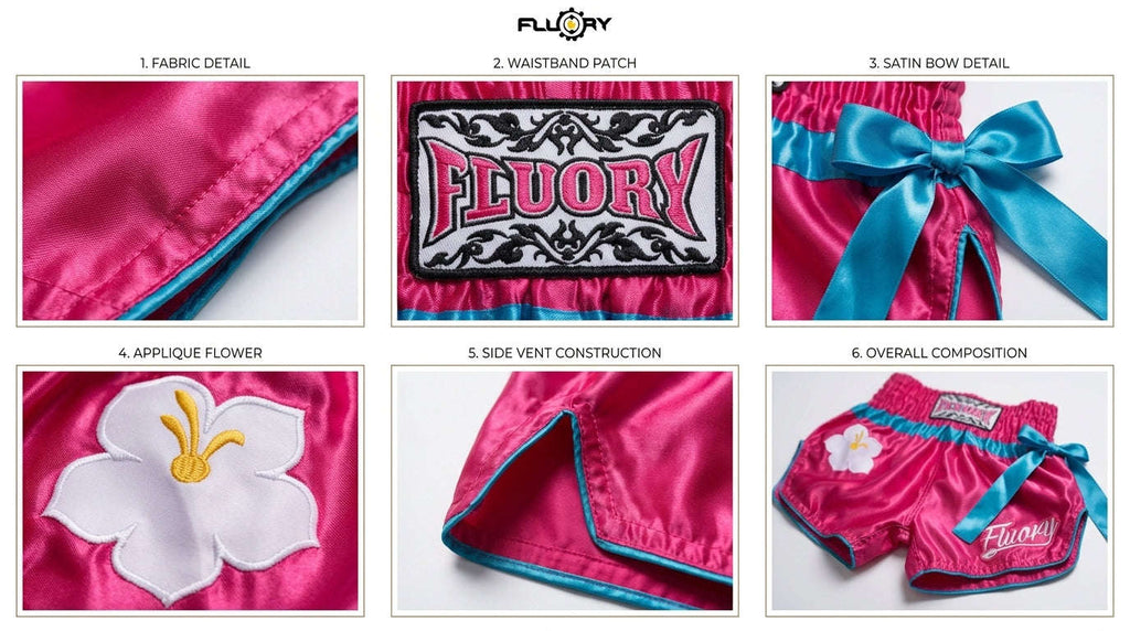 🥊 FLUORY Professional Muay Thai Shorts - High-Performance Polyester Training Trunks for Men, Women & Kids - Quick-Dry Breathable Kickboxing Gear - Advanced Combat Sports Apparel for MMA & Boxing Excellence
