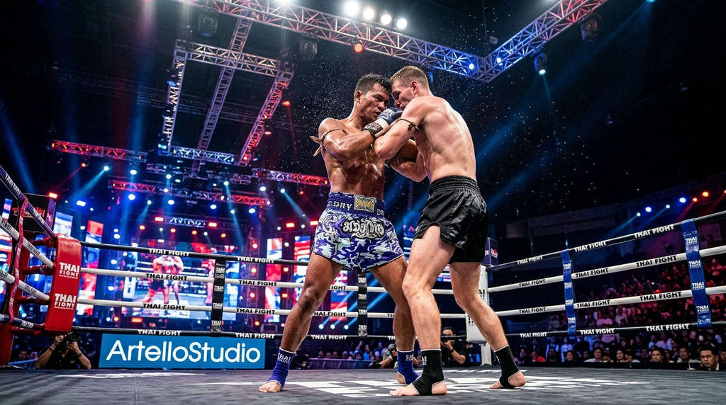 🥊 FLUORY Professional Muay Thai Shorts - High-Performance Polyester Training Trunks for Men, Women & Kids - Quick-Dry Breathable Kickboxing Gear - Advanced Combat Sports Apparel for MMA & Boxing Excellence