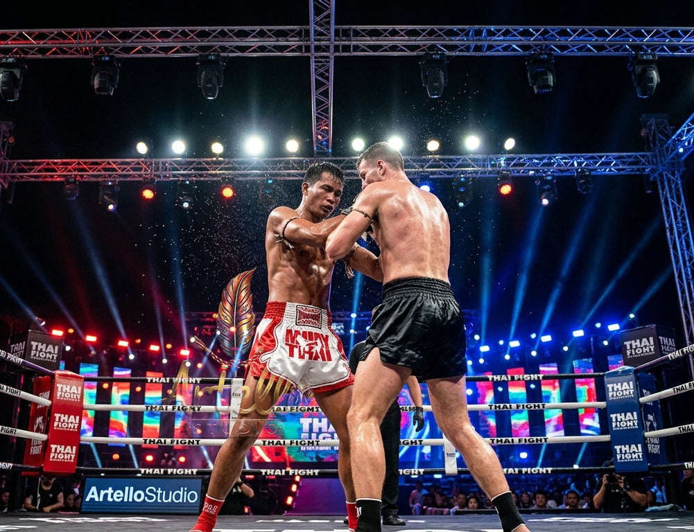 🥊 FLUORY Professional Muay Thai Shorts - High-Performance Polyester Training Trunks for Men, Women & Kids - Quick-Dry Breathable Kickboxing Gear - Advanced Combat Sports Apparel for MMA & Boxing Excellence