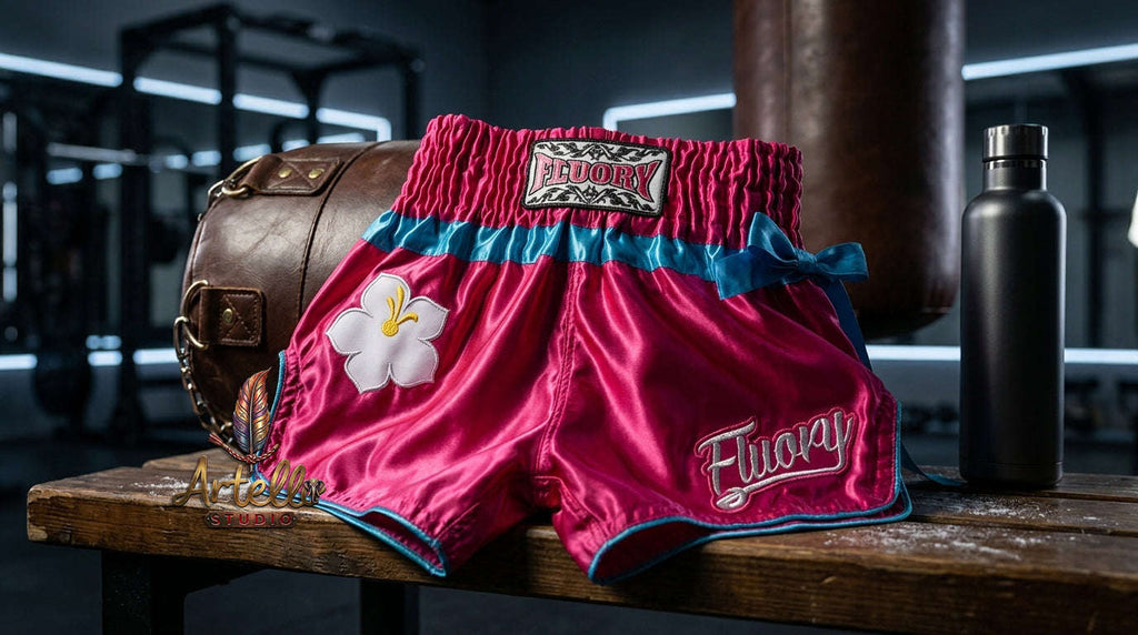 🥊 FLUORY Professional Muay Thai Shorts - High-Performance Polyester Training Trunks for Men, Women & Kids - Quick-Dry Breathable Kickboxing Gear - Advanced Combat Sports Apparel for MMA & Boxing Excellence