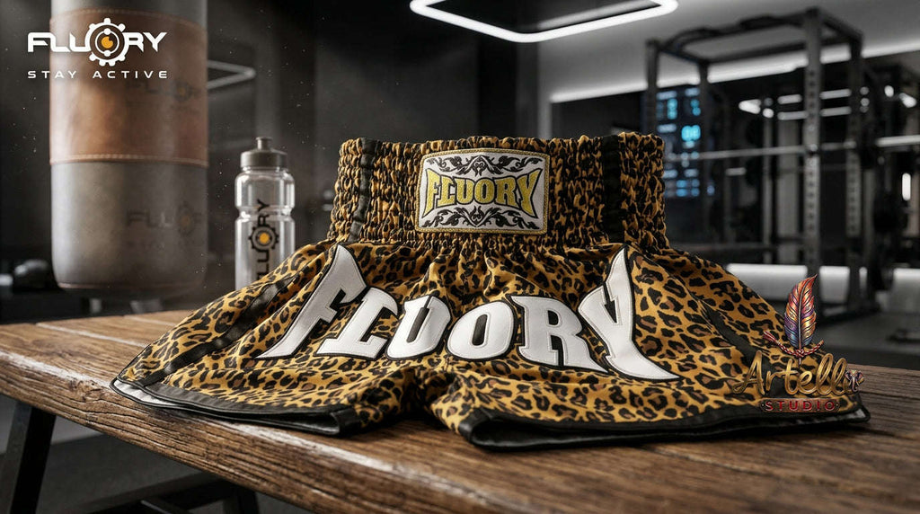 🥊 FLUORY Professional Muay Thai Shorts - High-Performance Polyester Training Trunks for Men, Women & Kids - Quick-Dry Breathable Kickboxing Gear - Advanced Combat Sports Apparel for MMA & Boxing Excellence