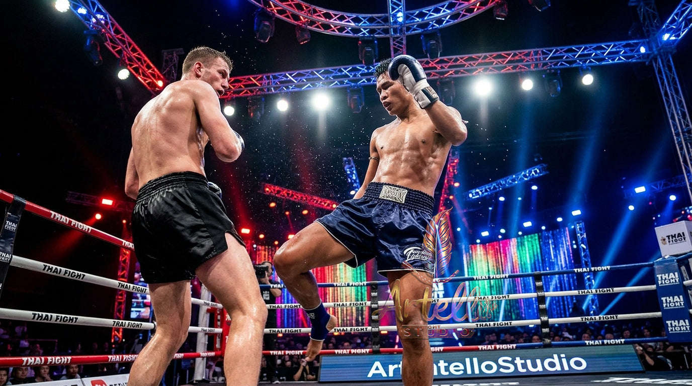 🥊 FLUORY Professional Muay Thai Shorts - High-Performance Polyester Training Trunks for Men, Women & Kids - Quick-Dry Breathable Kickboxing Gear - Advanced Combat Sports Apparel for MMA & Boxing Excellence