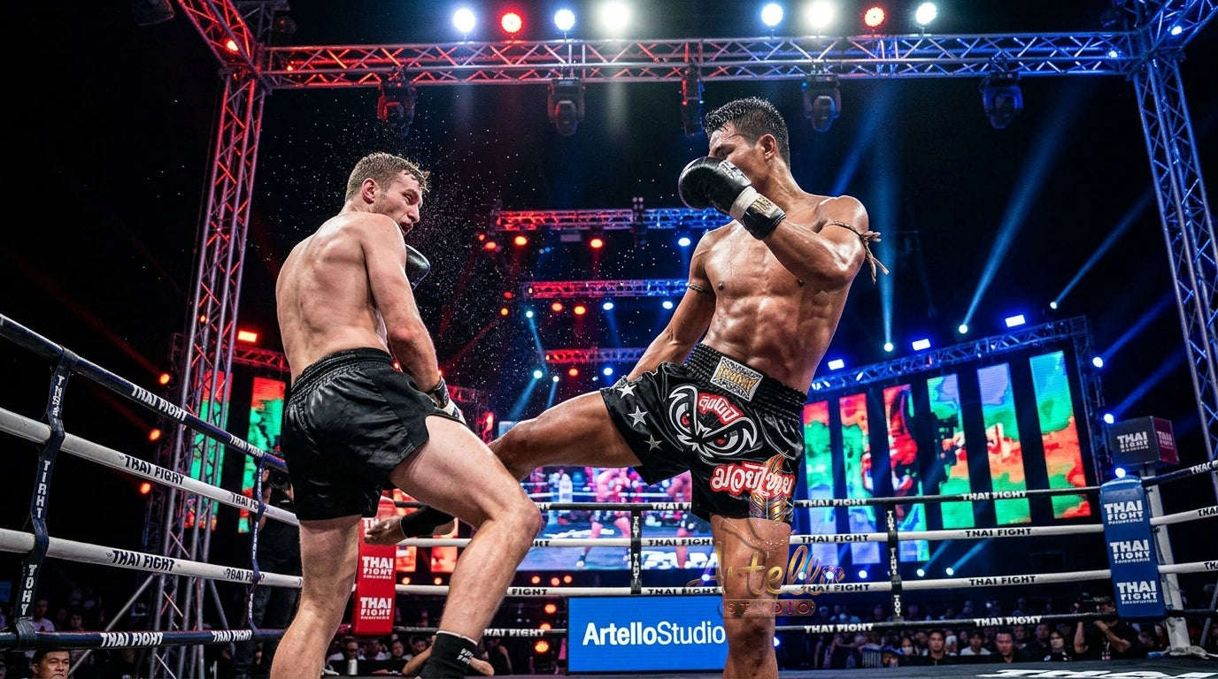 🥊 FLUORY Professional Muay Thai Shorts - High-Performance Polyester Training Trunks for Men, Women & Kids - Quick-Dry Breathable Kickboxing Gear - Advanced Combat Sports Apparel for MMA & Boxing Excellence