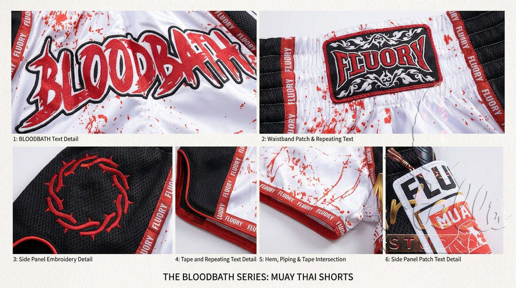 🥊 FLUORY Professional Muay Thai Shorts - High-Performance Polyester Training Trunks for Men, Women & Kids - Quick-Dry Breathable Kickboxing Gear - Advanced Combat Sports Apparel for MMA & Boxing Excellence