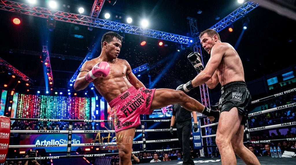 🥊 FLUORY Professional Muay Thai Shorts - High-Performance Polyester Training Trunks for Men, Women & Kids - Quick-Dry Breathable Kickboxing Gear - Advanced Combat Sports Apparel for MMA & Boxing Excellence