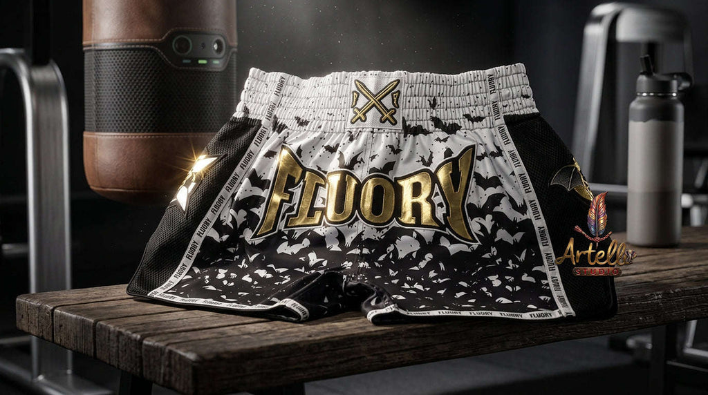 🥊 FLUORY Professional Muay Thai Shorts - High-Performance Polyester Training Trunks for Men, Women & Kids - Quick-Dry Breathable Kickboxing Gear - Advanced Combat Sports Apparel for MMA & Boxing Excellence