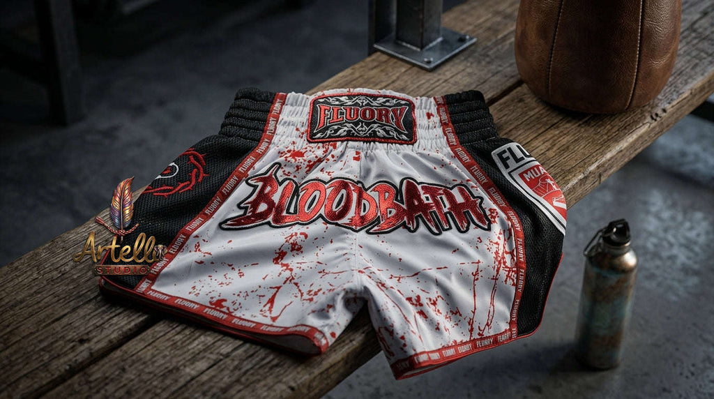 🥊 FLUORY Professional Muay Thai Shorts - High-Performance Polyester Training Trunks for Men, Women & Kids - Quick-Dry Breathable Kickboxing Gear - Advanced Combat Sports Apparel for MMA & Boxing Excellence